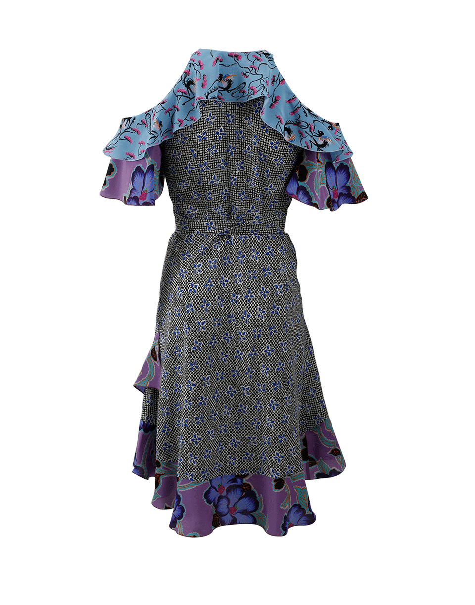 ETRO-Cold Shoulder Print Dress-