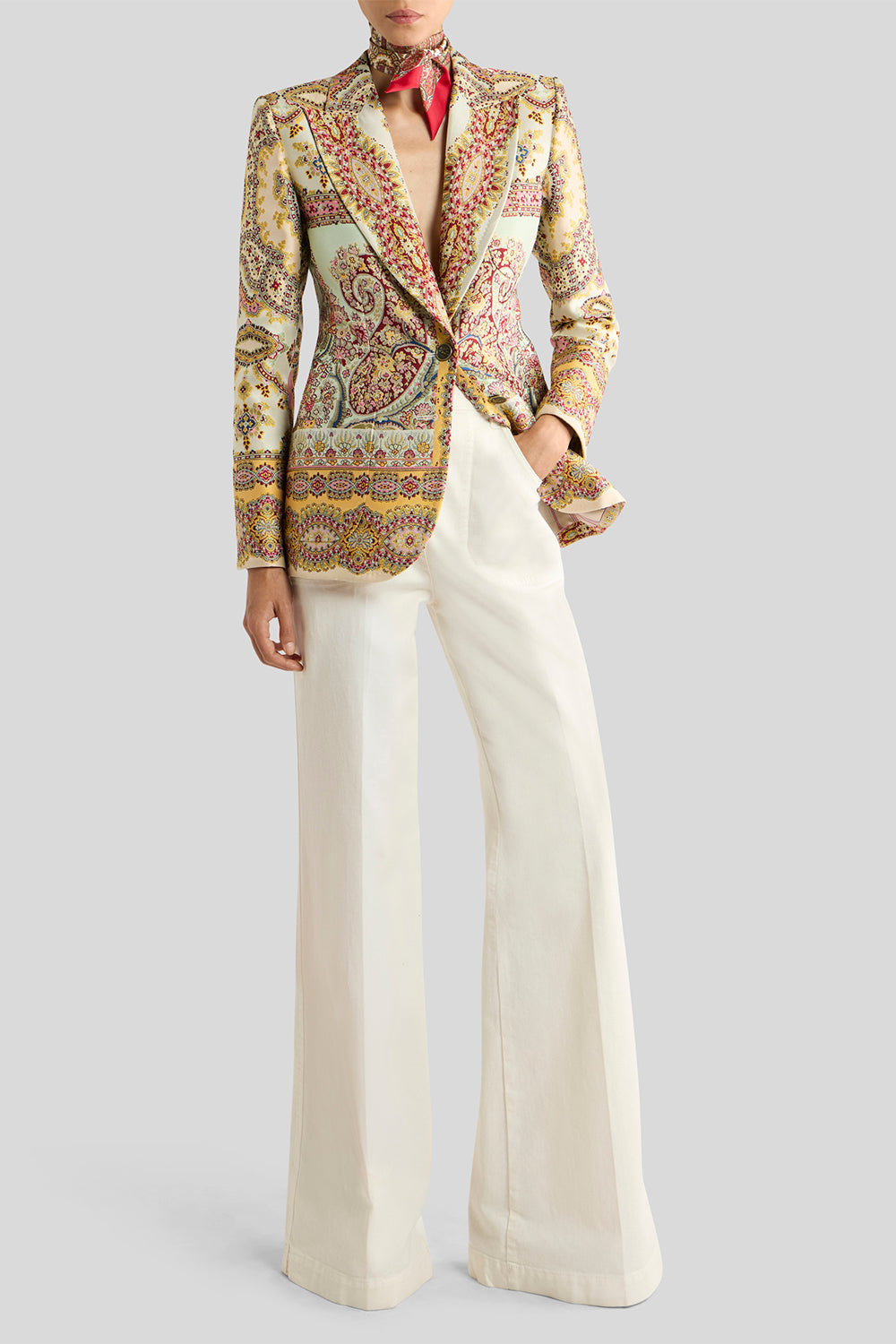 Paisley Print Jacquard Blazer-GEOMETRC-38-CLOTHINGJACKETBLAZERS-ETRO