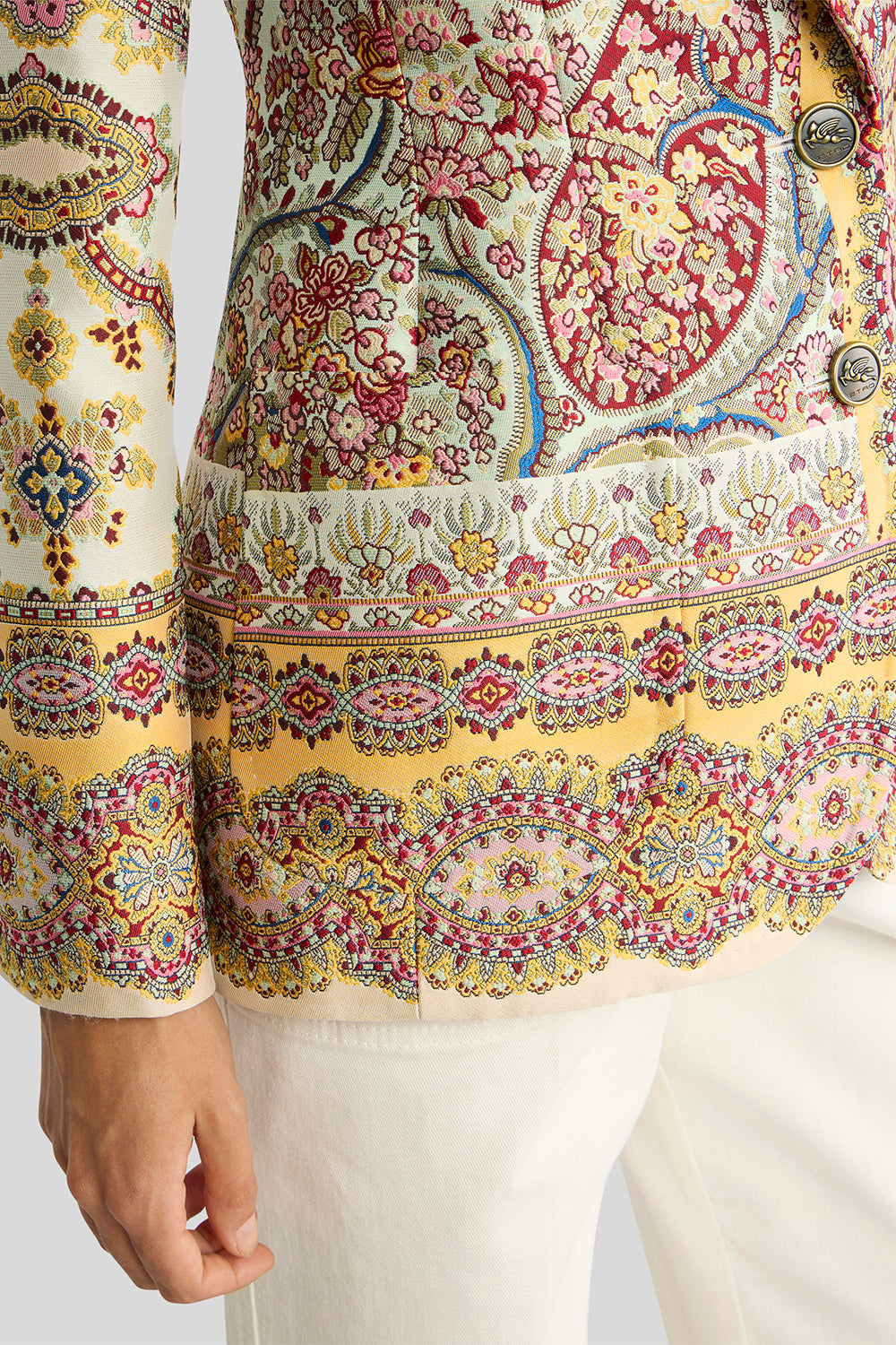  Paisley Print Jacquard Blazer-GEOMETRC-38-CLOTHINGJACKETBLAZERS-ETRO 