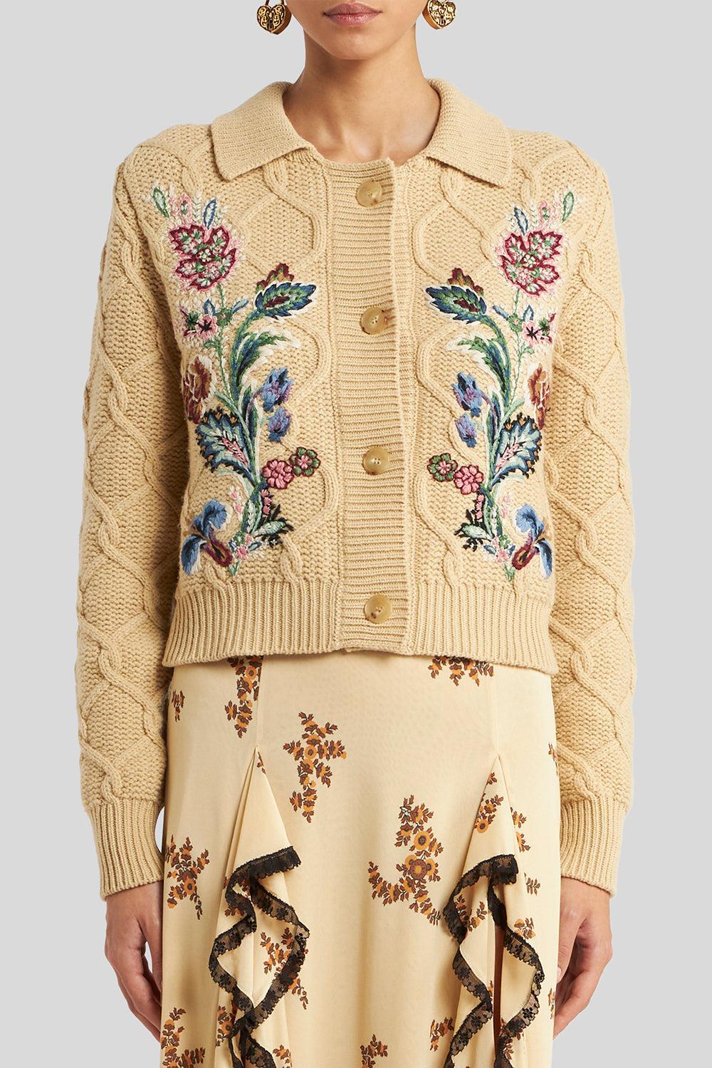 Knit Collared Jacket-BEIGE-38-CLOTHINGJACKETCASUAL-ETRO
