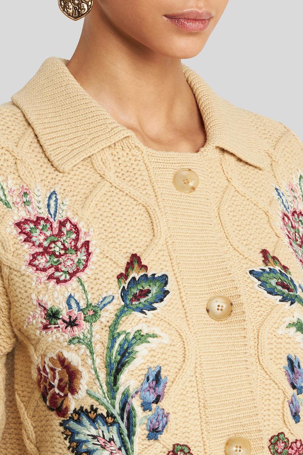 Knit Collared Jacket-BEIGE-38-CLOTHINGJACKETCASUAL-ETRO
