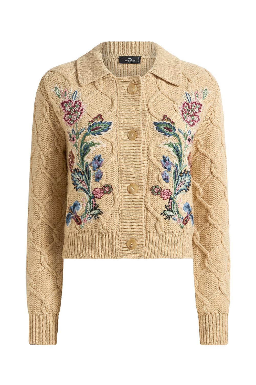 Knit Collared Jacket-BEIGE-38-CLOTHINGJACKETCASUAL-ETRO