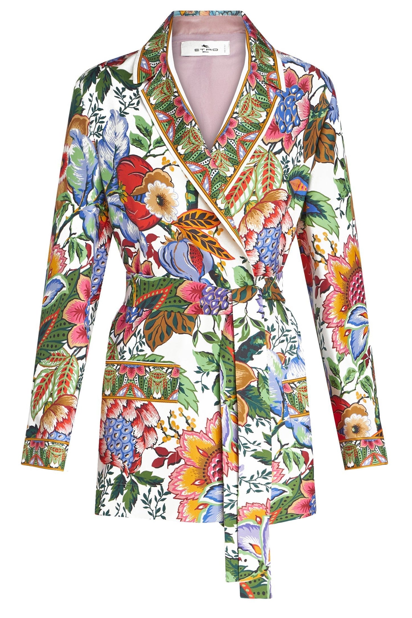 ETRO-Printed Wrap Around Jacket-