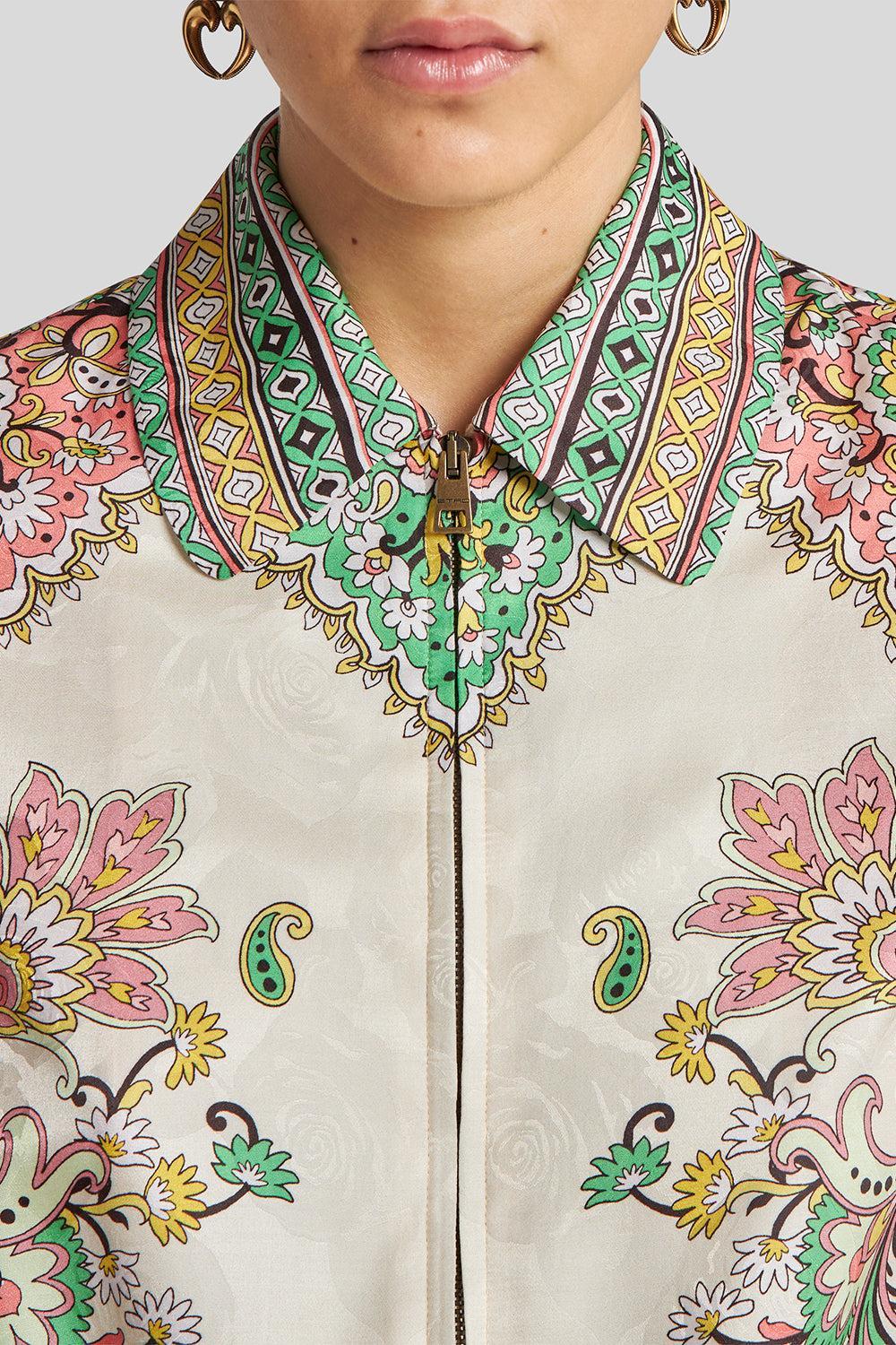 Zip Front Collar Jacket-WHITE-38-CLOTHINGJACKETCASUAL-ETRO
