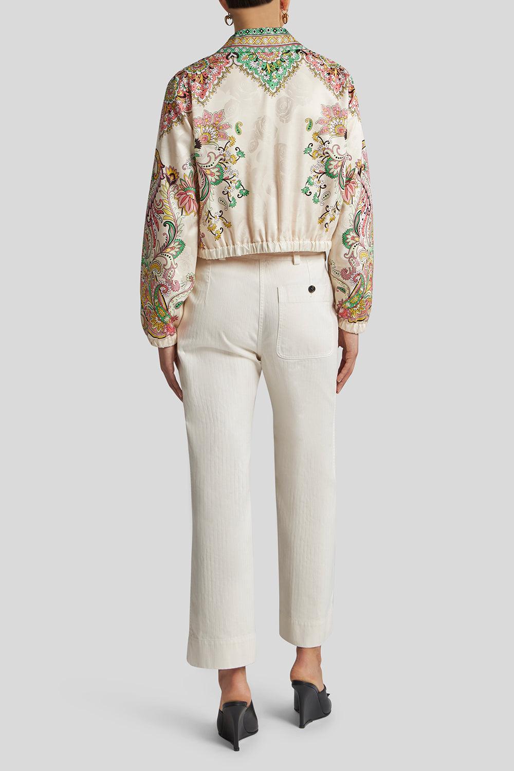 Zip Front Collar Jacket-WHITE-38-CLOTHINGJACKETCASUAL-ETRO