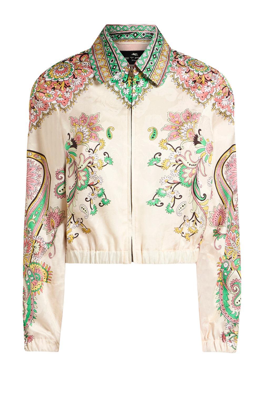 Zip Front Collar Jacket-WHITE-38-CLOTHINGJACKETCASUAL-ETRO