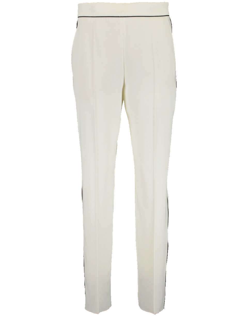 ETRO-Black Piping Side Zip Pant-