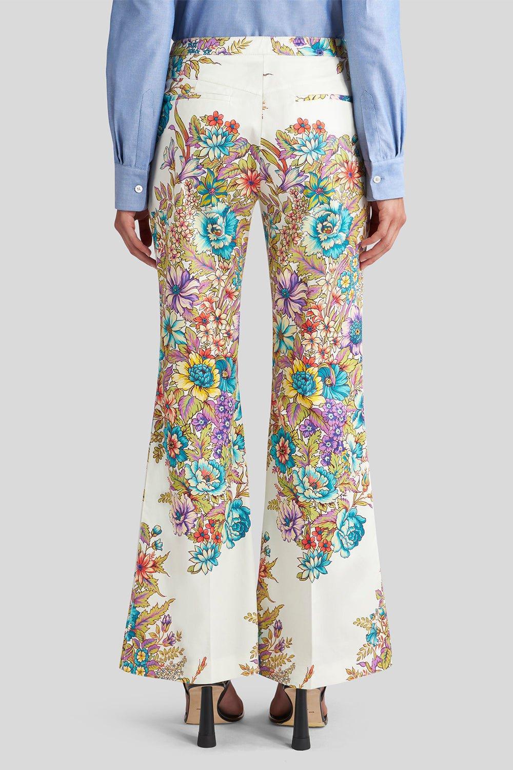 ETRO-Floral Crop Flare Pant-