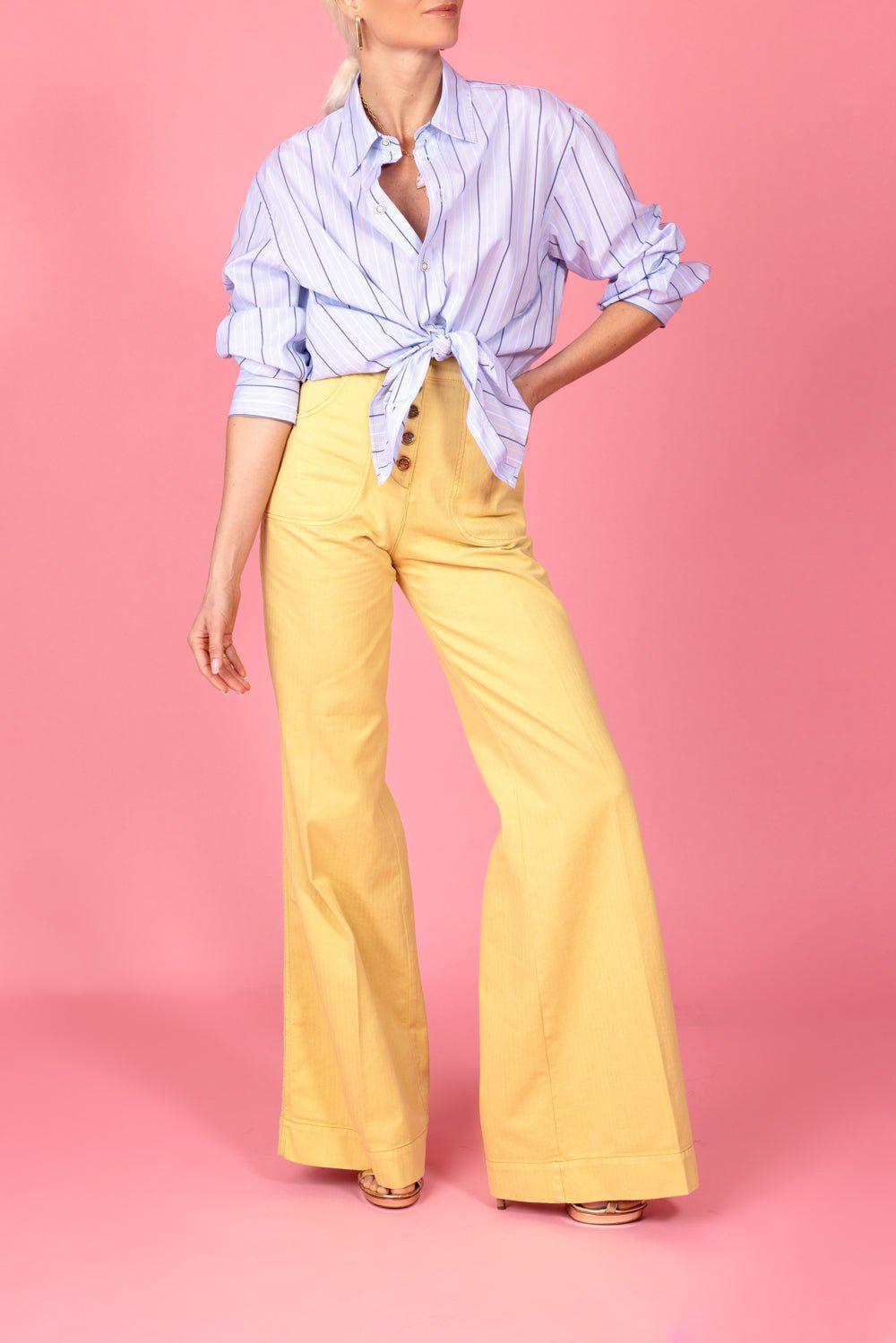 ETRO-Five Button Flare Pant-