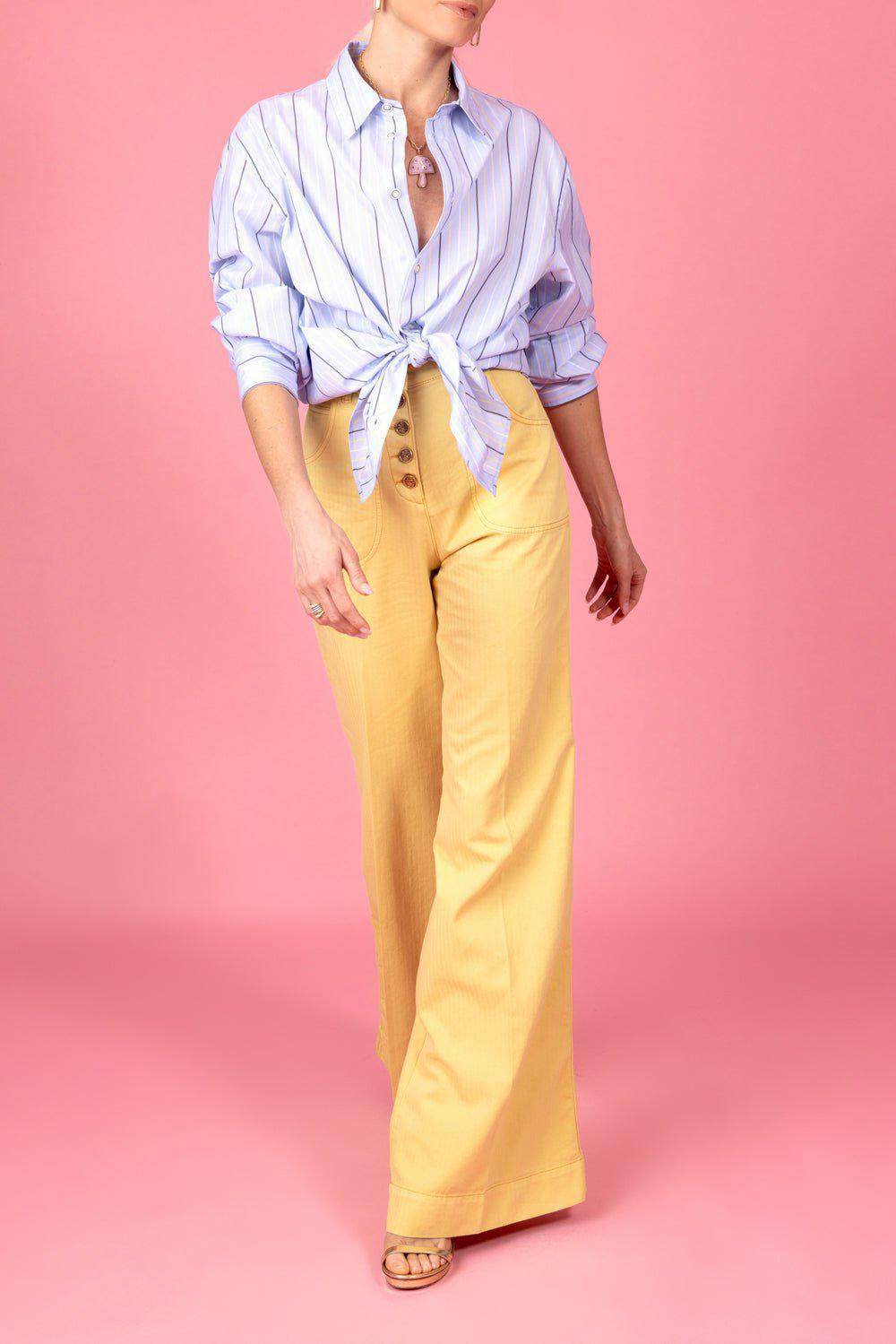 ETRO-Five Button Flare Pant-