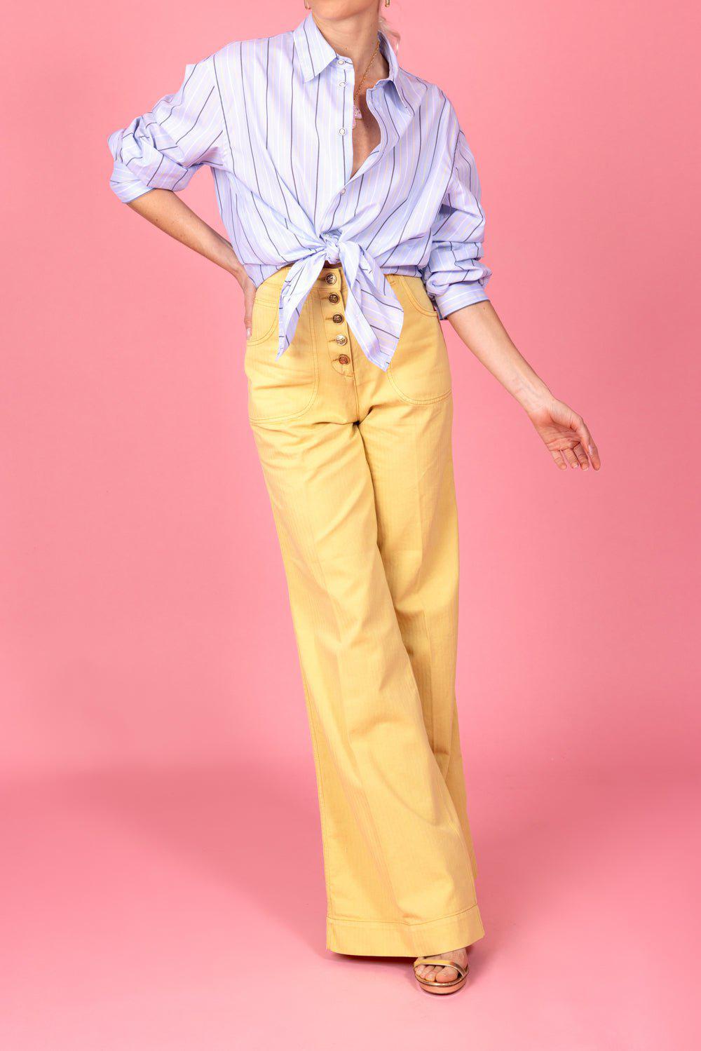 ETRO-Five Button Flare Pant-