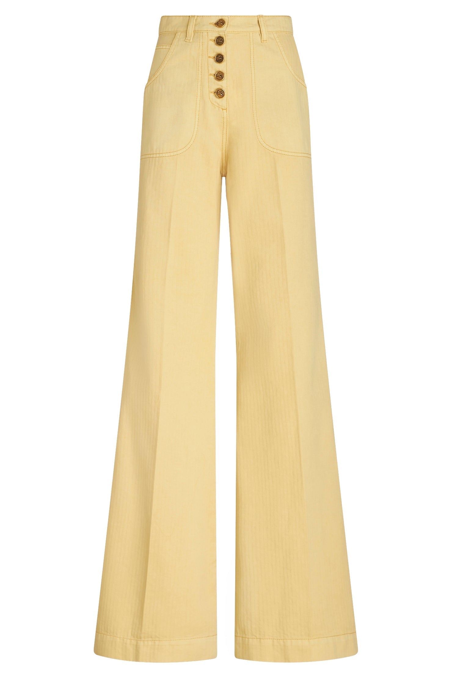 ETRO-Five Button Flare Pant-