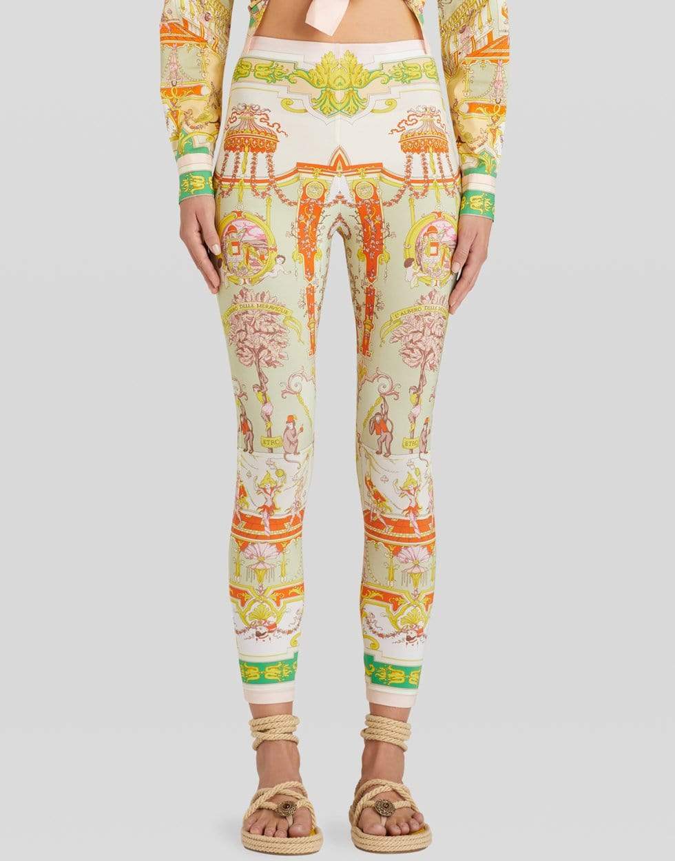 ETRO-Tree of Wonders Printed Leggings-