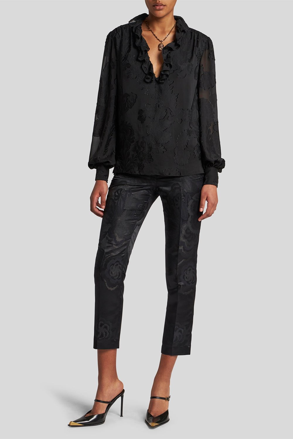 ETRO-Slim Fit Pant-