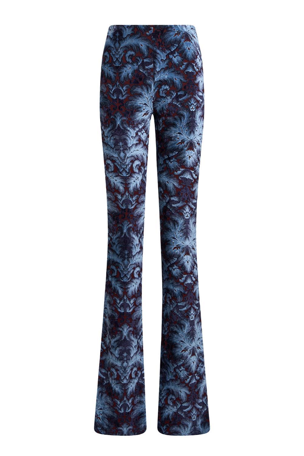Printed Stretch Trousers-BLUEMULT-40-CLOTHINGPANTSLIM FIT-ETRO