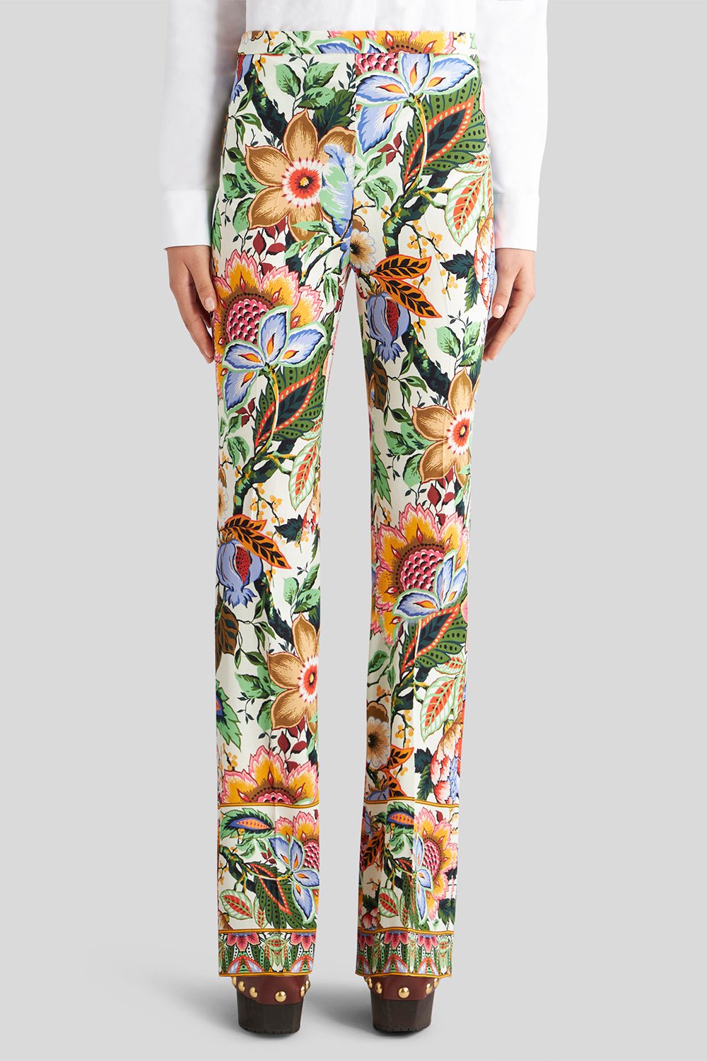 ETRO-Floral Slim Fit Pant-