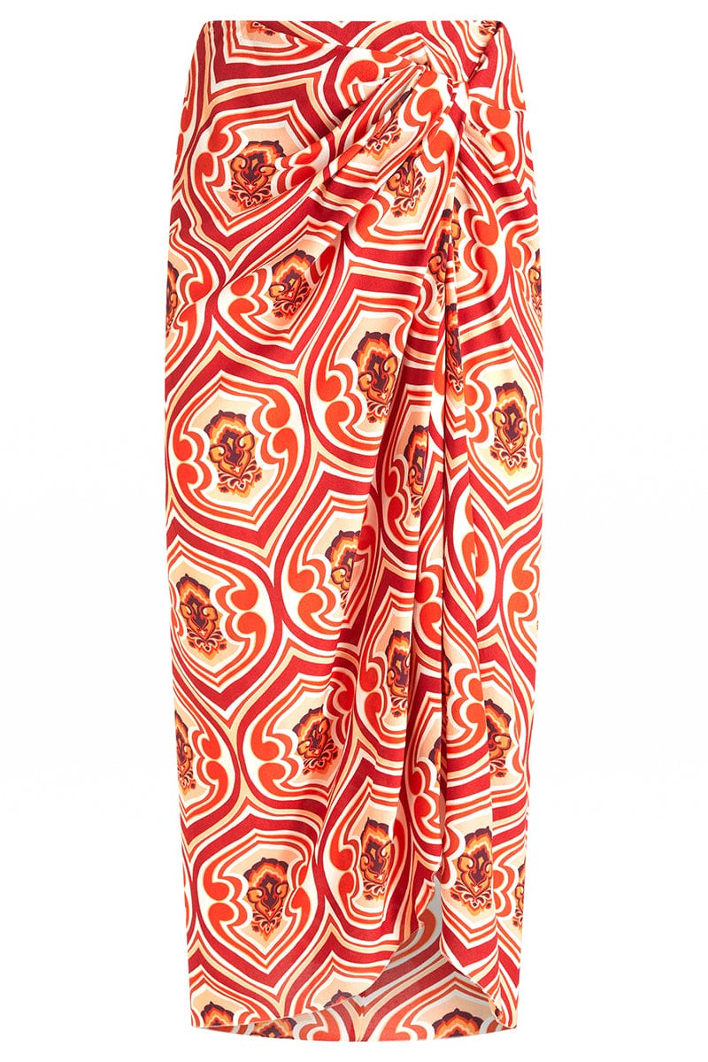 ETRO-Chakra Sarong Midi Skirt-