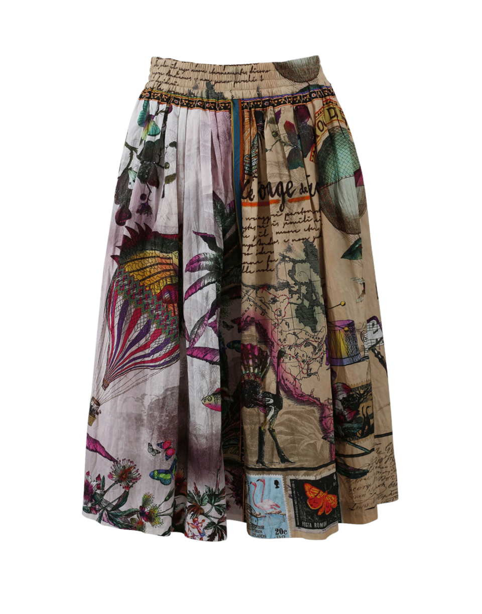 ETRO-Balloon Print Skirt-