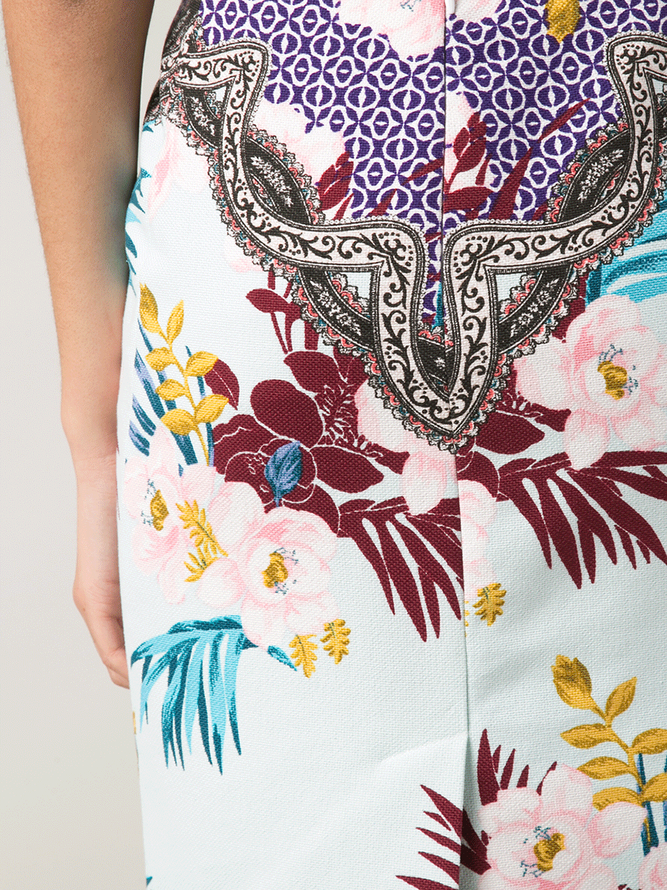 ETRO-Floral Pencil Skirt-