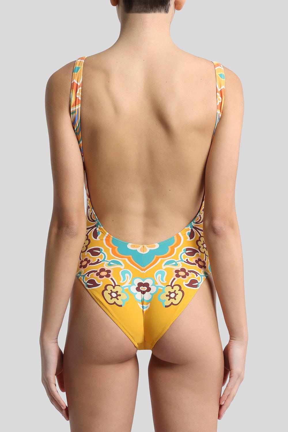 Printed One Piece-YELLOW PRINT-S-CLOTHINGSWIM-ETRO