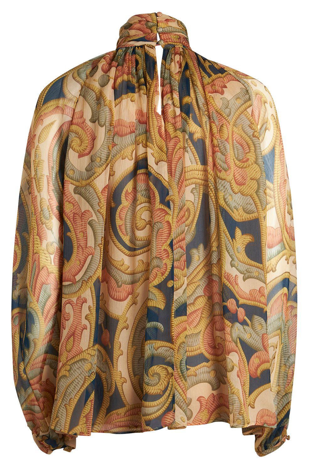 ETRO-High Neck Printed Blouse-