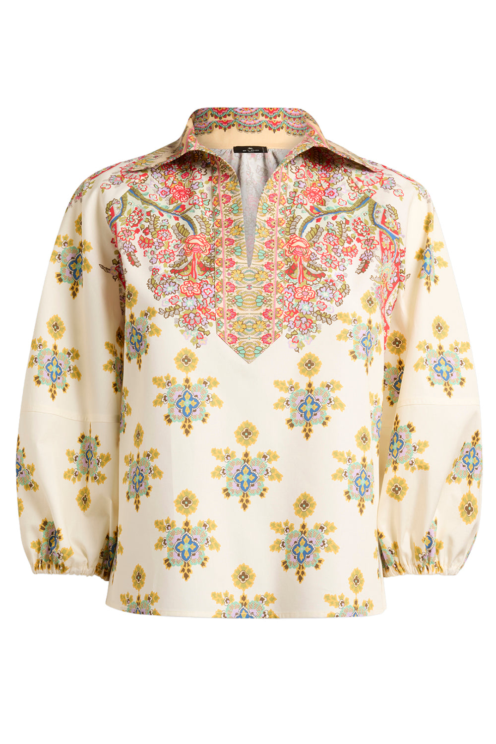  Floral Medallion Print Blouse-GEOMETRC-36-CLOTHINGTOPBLOUSE-ETRO 