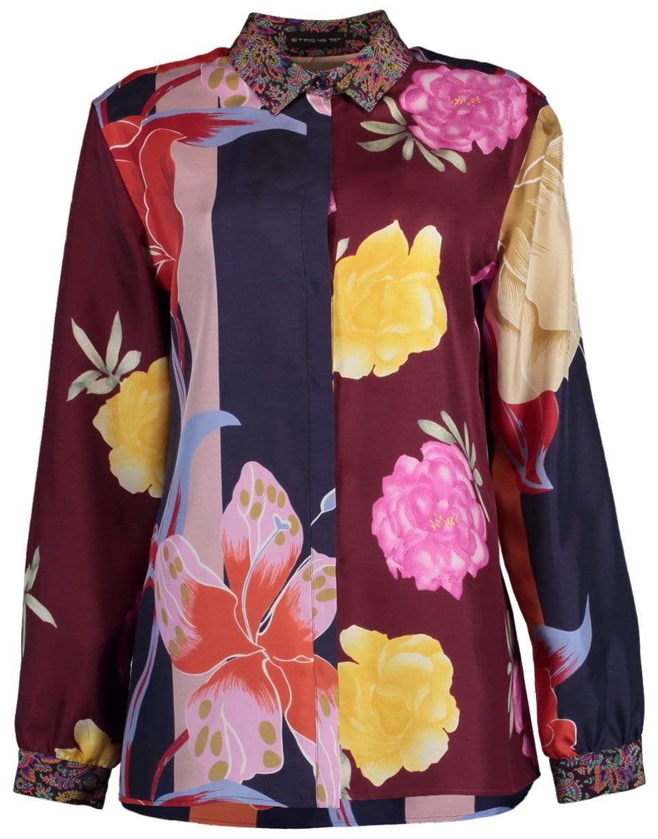 ETRO-Classic Floral Print Blouse-