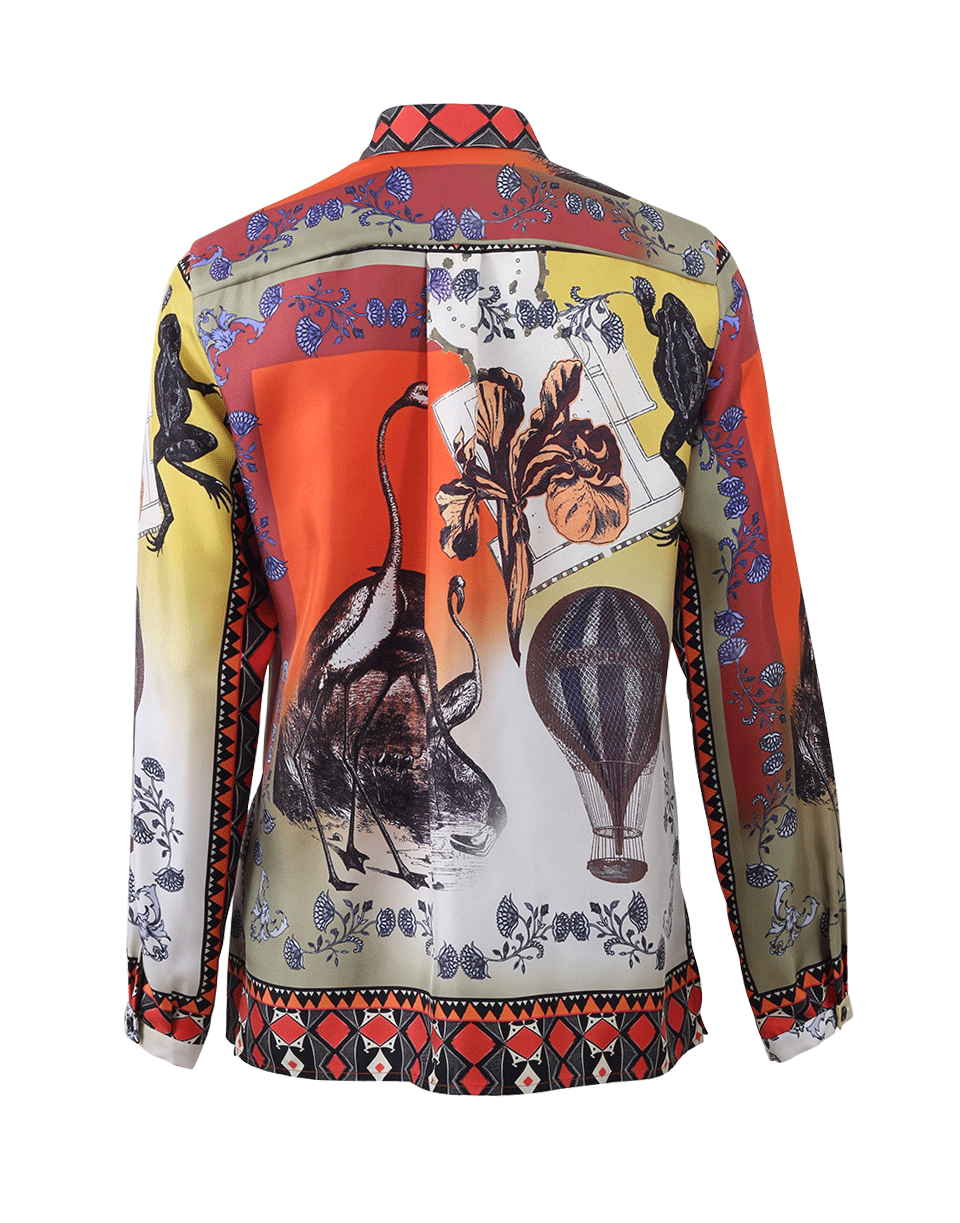 ETRO-Hidden Button Print Blouse-