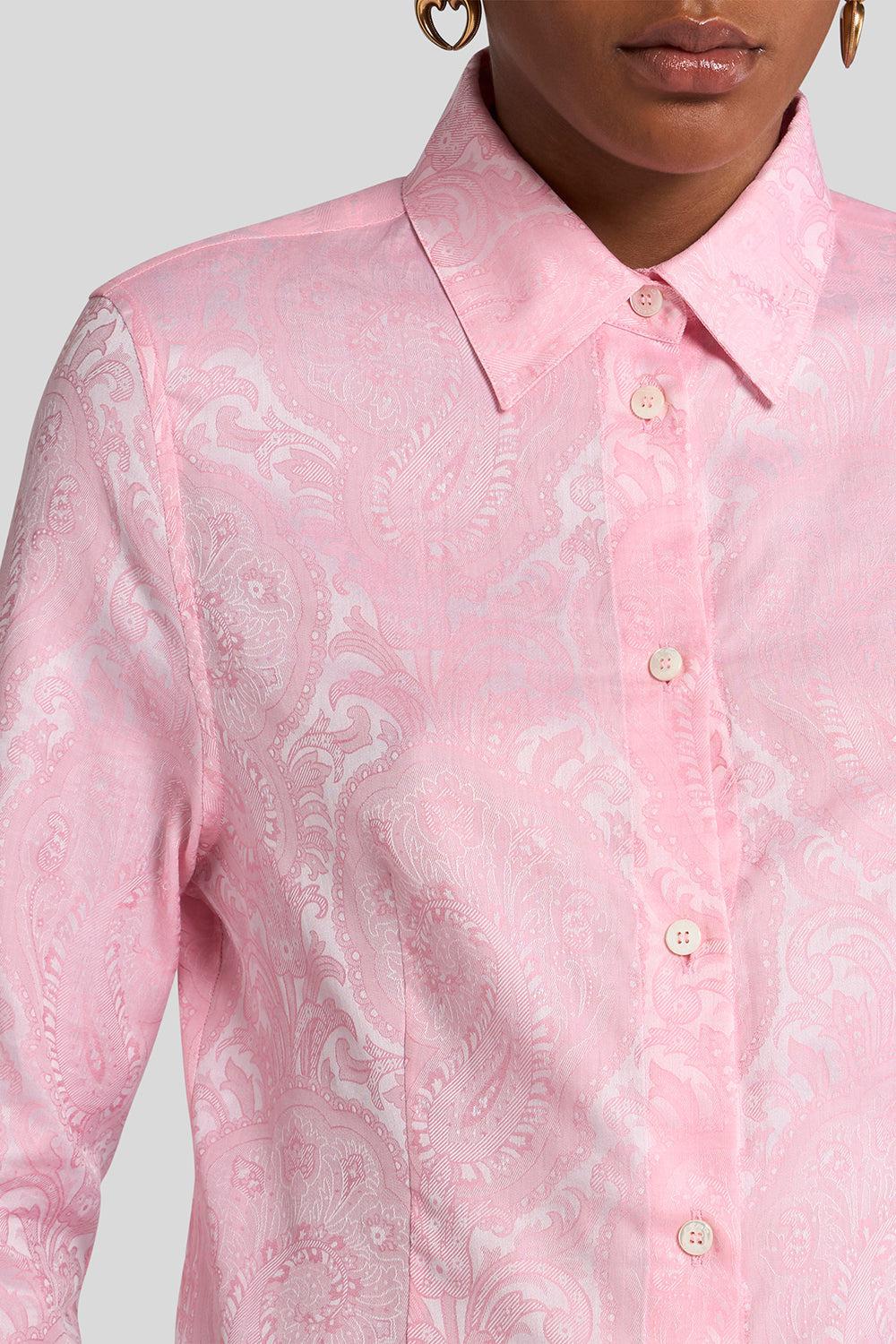 FITTED LONG SLEEVE BLOUSE-PALE PNK-38-CLOTHINGTOPBLOUSE-ETRO