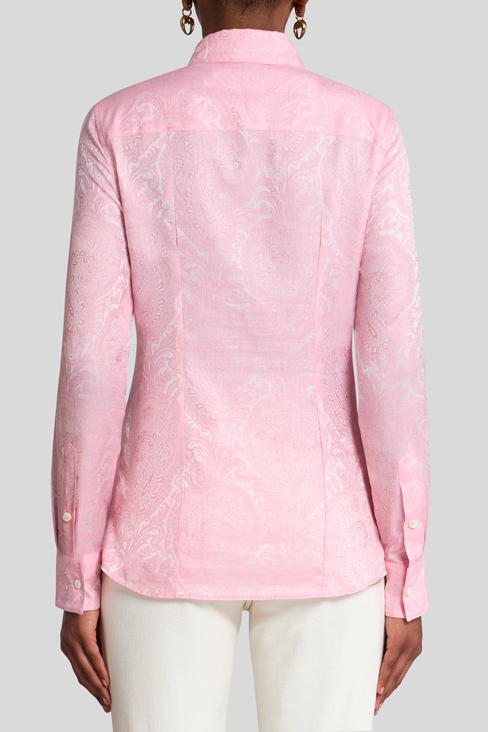 FITTED LONG SLEEVE BLOUSE-PALE PNK-38-CLOTHINGTOPBLOUSE-ETRO