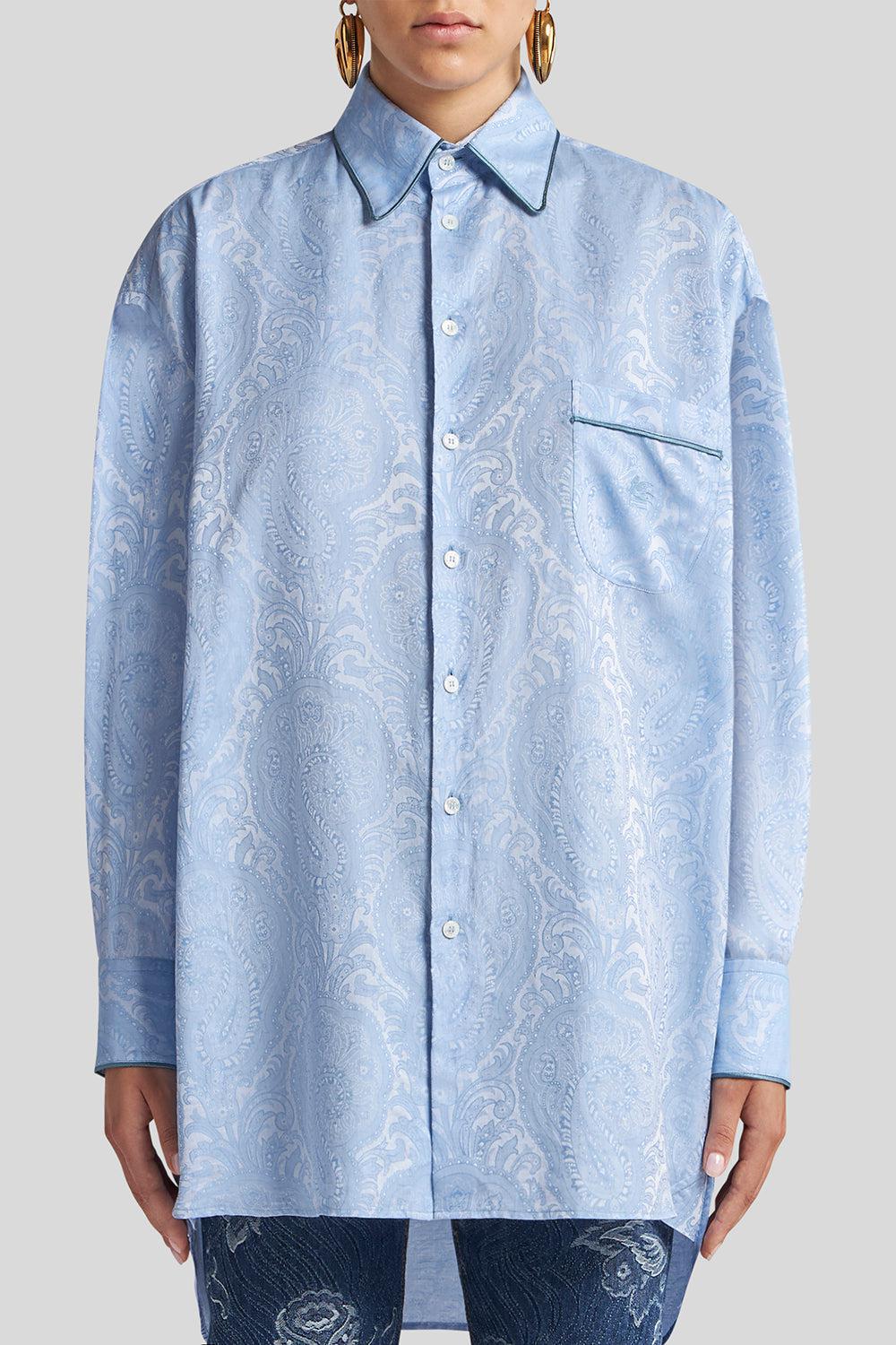 OVERSIZED BLOUSE-SKY BLUE-36-CLOTHINGTOPBLOUSE-ETRO