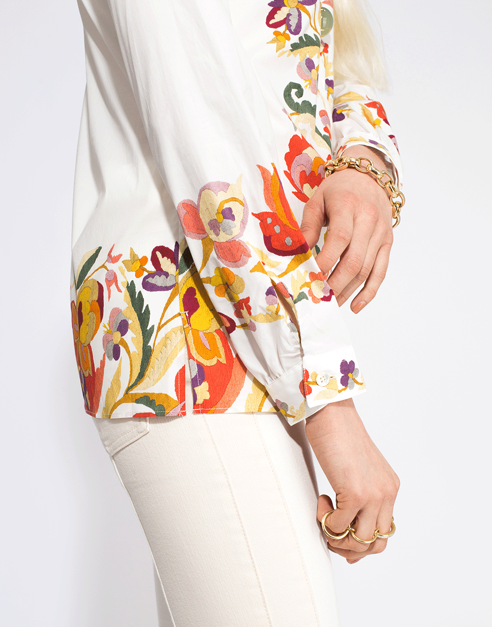 ETRO-Printed Cotton Mini Shirt-