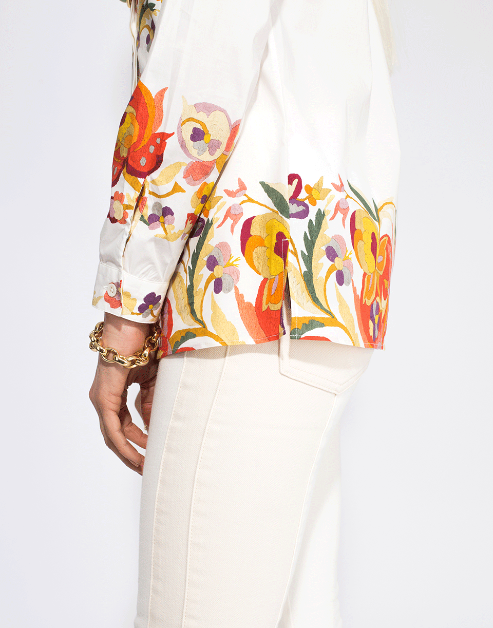 ETRO-Printed Cotton Mini Shirt-