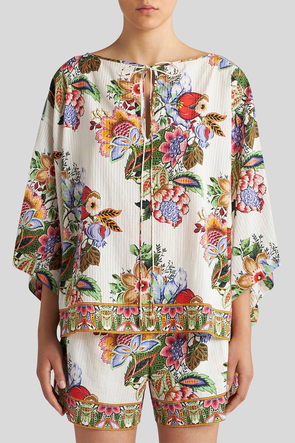 ETRO-Oversize Front Tie Top-