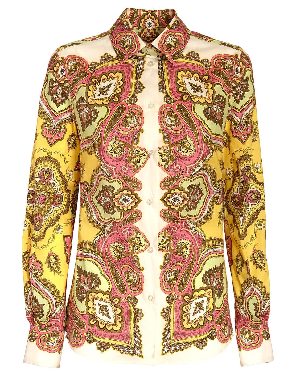 ETRO-Long Sleeve Button Down Shirt-