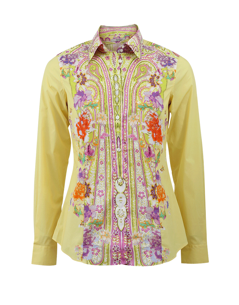 ETRO-Stretch Button Shirt-