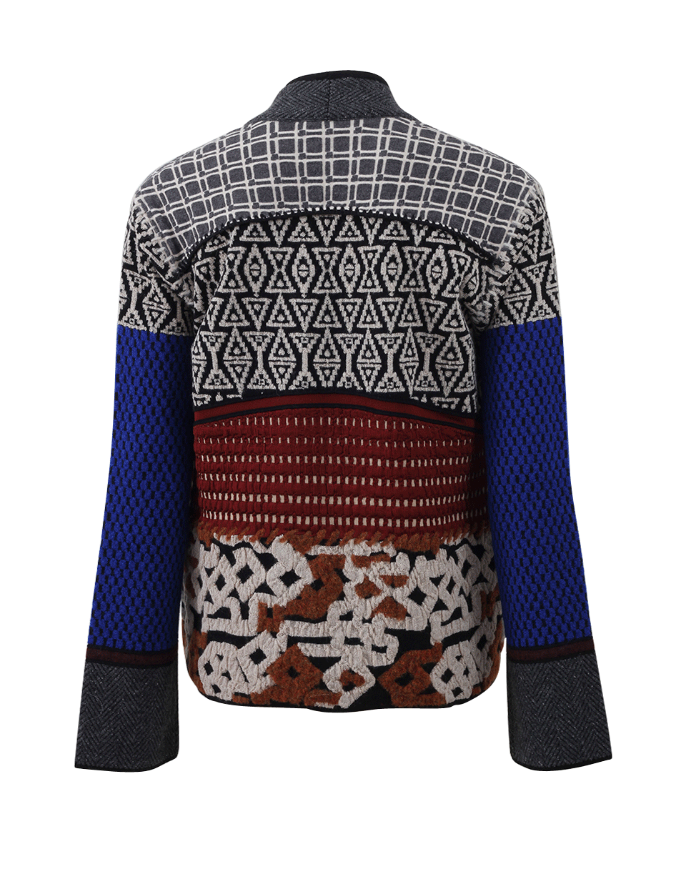 ETRO-Tribal Print Knit Jacket-
