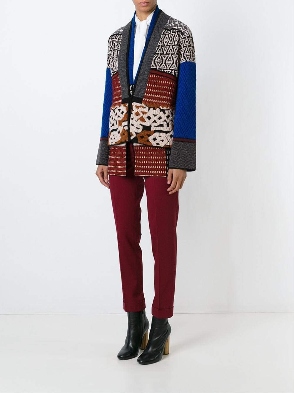 ETRO-Tribal Print Knit Jacket-