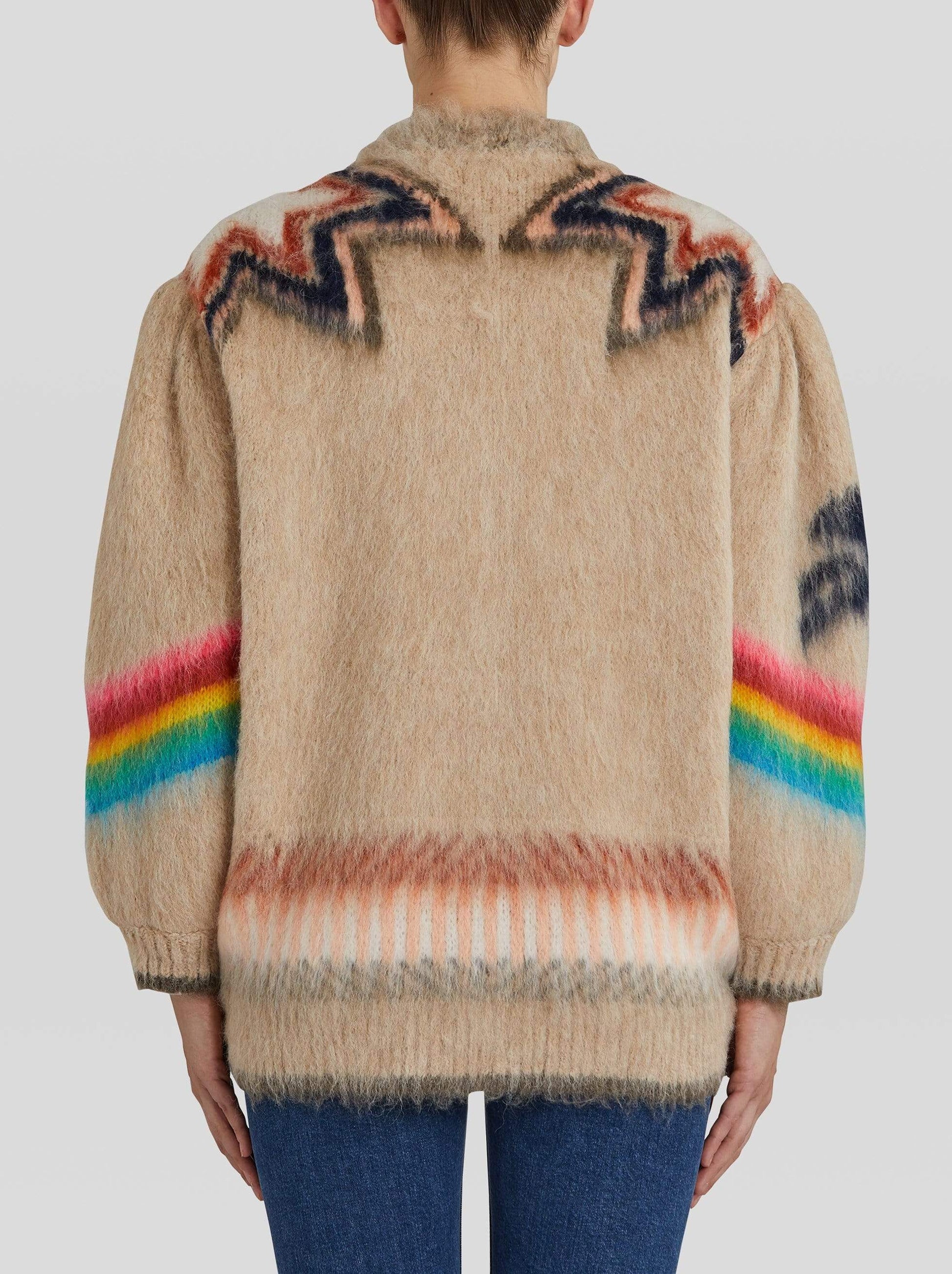 ETRO-Nashville Oversize V-Neck Cardigan Sweater-