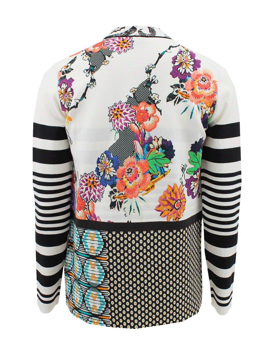 ETRO-Long Sleeve Drape Long Cardigan-
