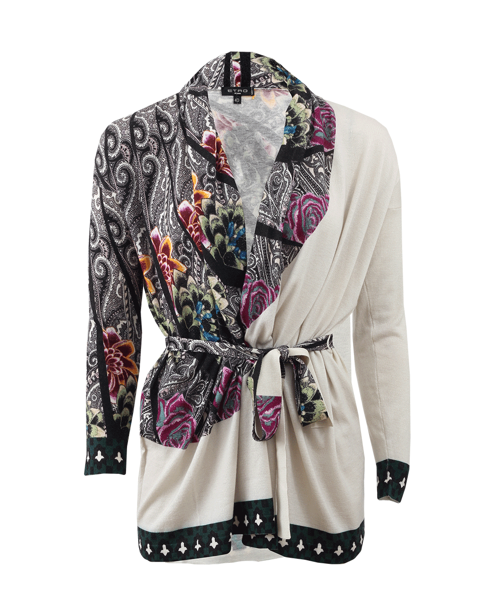 ETRO-Belted Drape Cardigan-