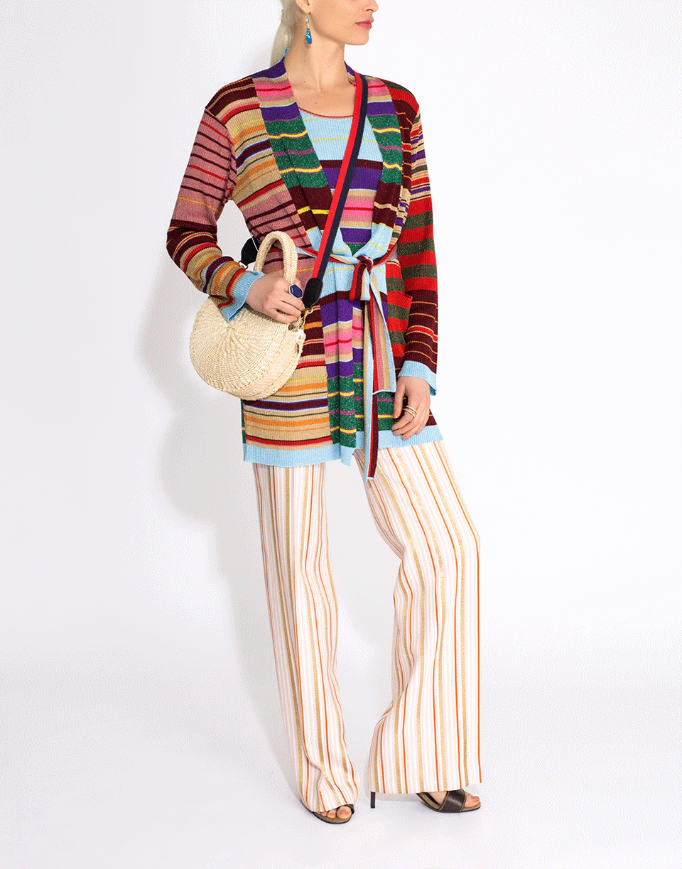 ETRO-Striped Rainbow Serpent Sweater-