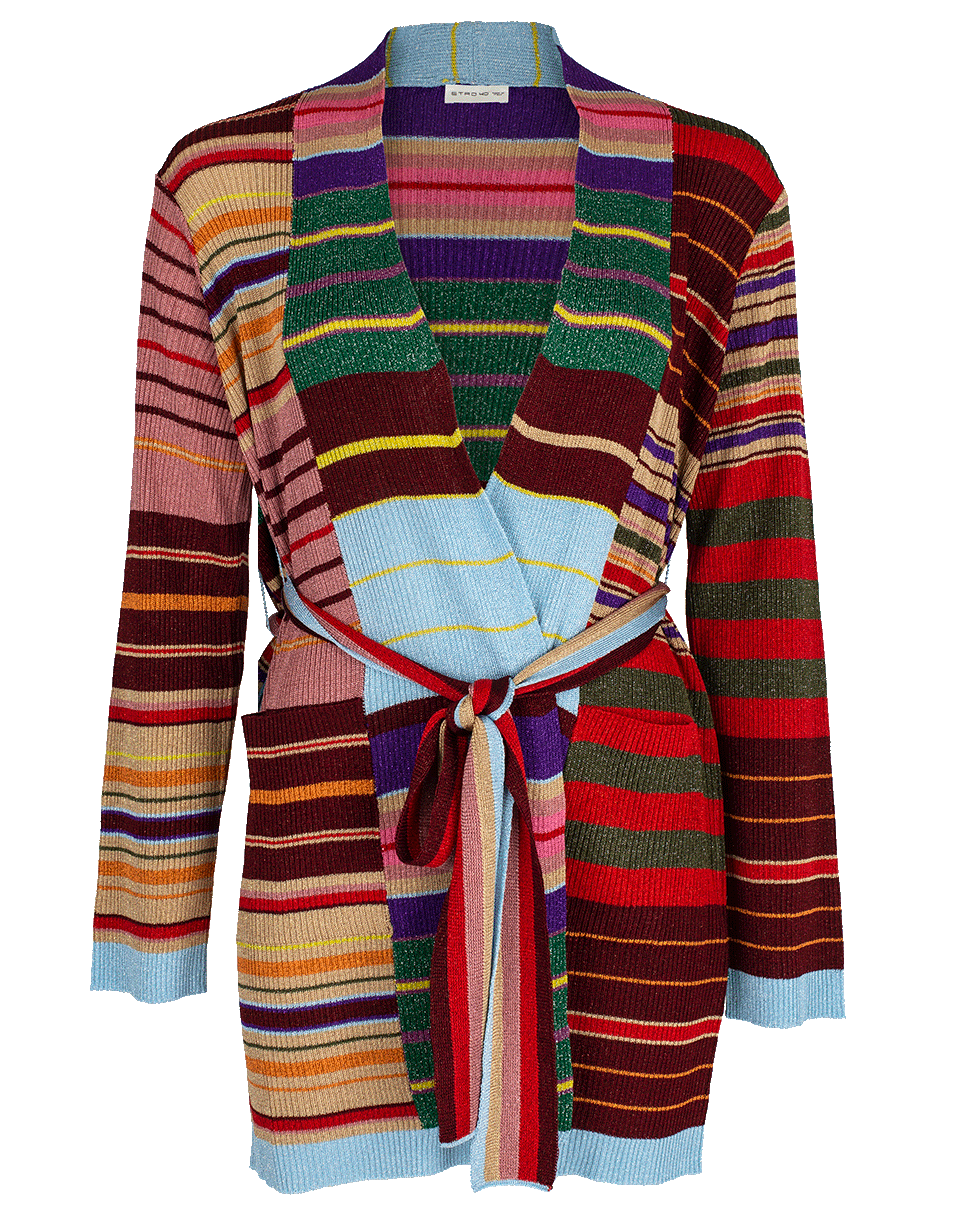 ETRO-Striped Rainbow Serpent Sweater-