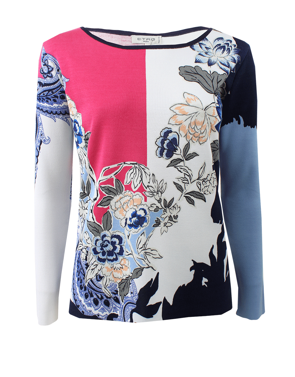 ETRO-Floral Print Sweater-