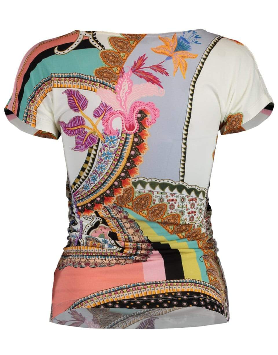 ETRO-Girasole Jersey Wrap Top-