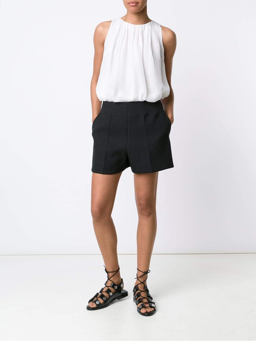 ETRO-Pleated Flowy Blouse-