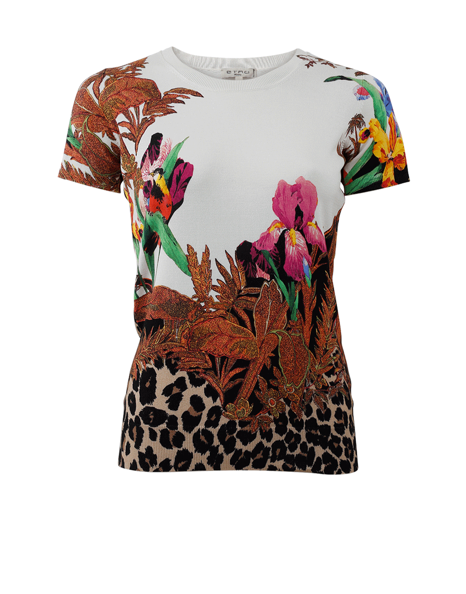 ETRO-Leopard Bottom Pullover-