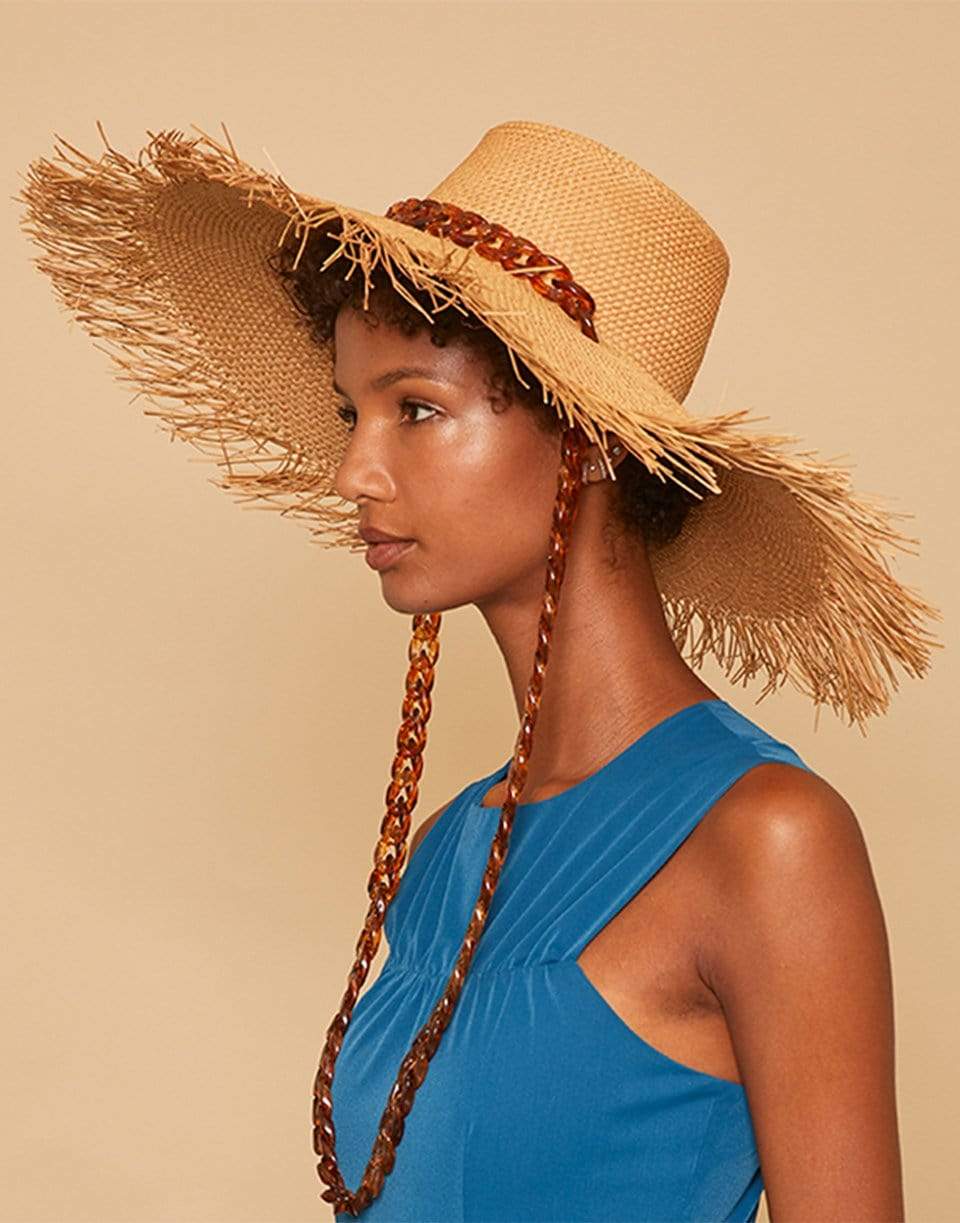 EUGENIA KIM-Camel Valentine Straw Sunhat-CAMEL
