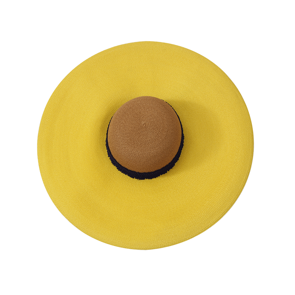 EUGENIA KIM-Sunny Wide Brim Hat-CML/YLLW