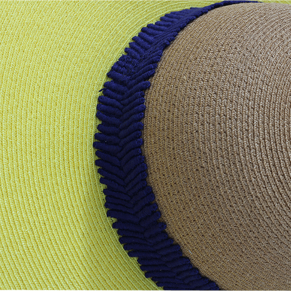 EUGENIA KIM-Sunny Wide Brim Hat-CML/YLLW